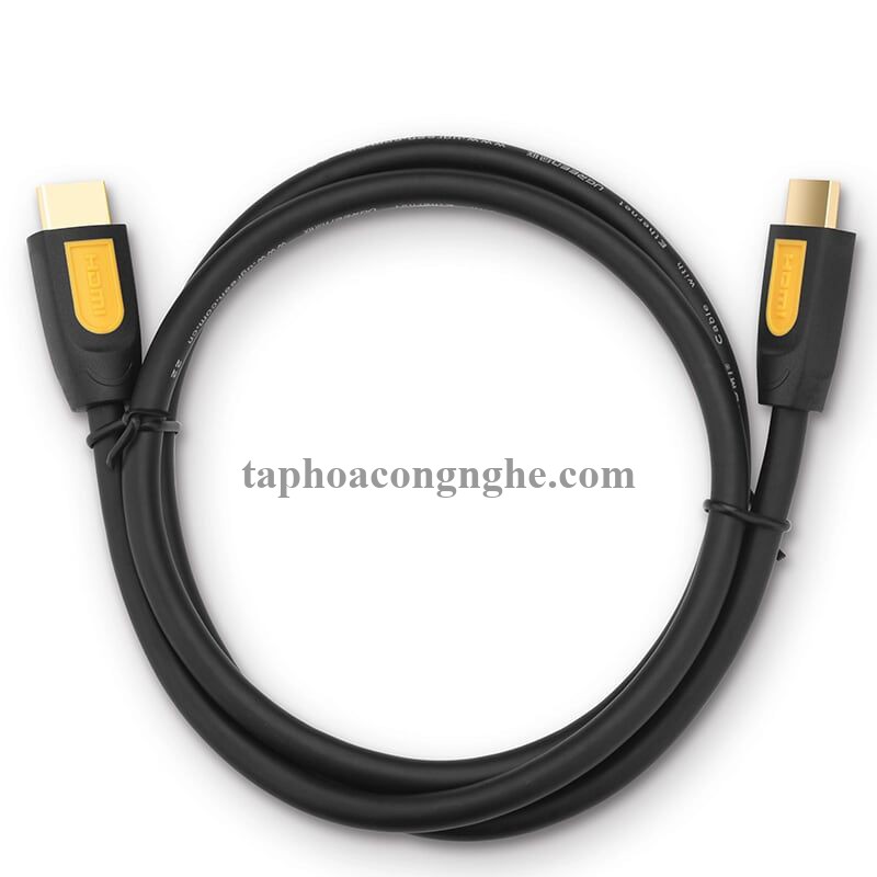 Ugreen 11183 10M màu Vàng Cáp tín hiệu HDMI chuẩn 1.4 hỗ trợ phân giải 4K * 2K cáp dẹt HD101 30011183